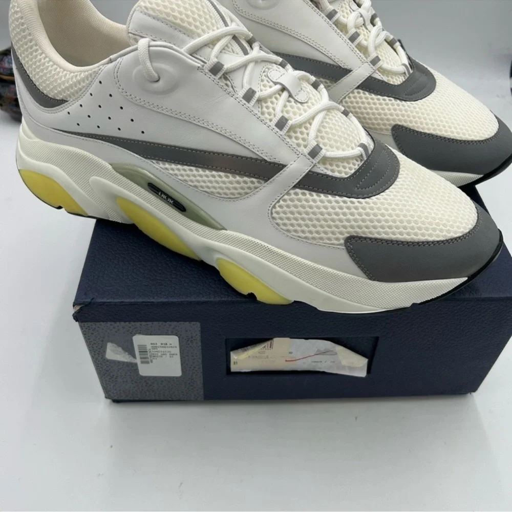 Men’s Dior B 22 white/gray sneakers size 51 made in Italy